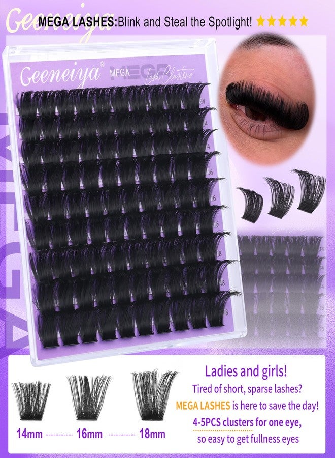 Geeneiya 5 Styles Lash Clusters Kit, Volume/Mega/Full/Bottom Eyelash Clusters Extensions with Lash Bond and Seal, Remover and Lash Extension Tools for Beginners and Proficient, DIY at Home Easily - Image 3